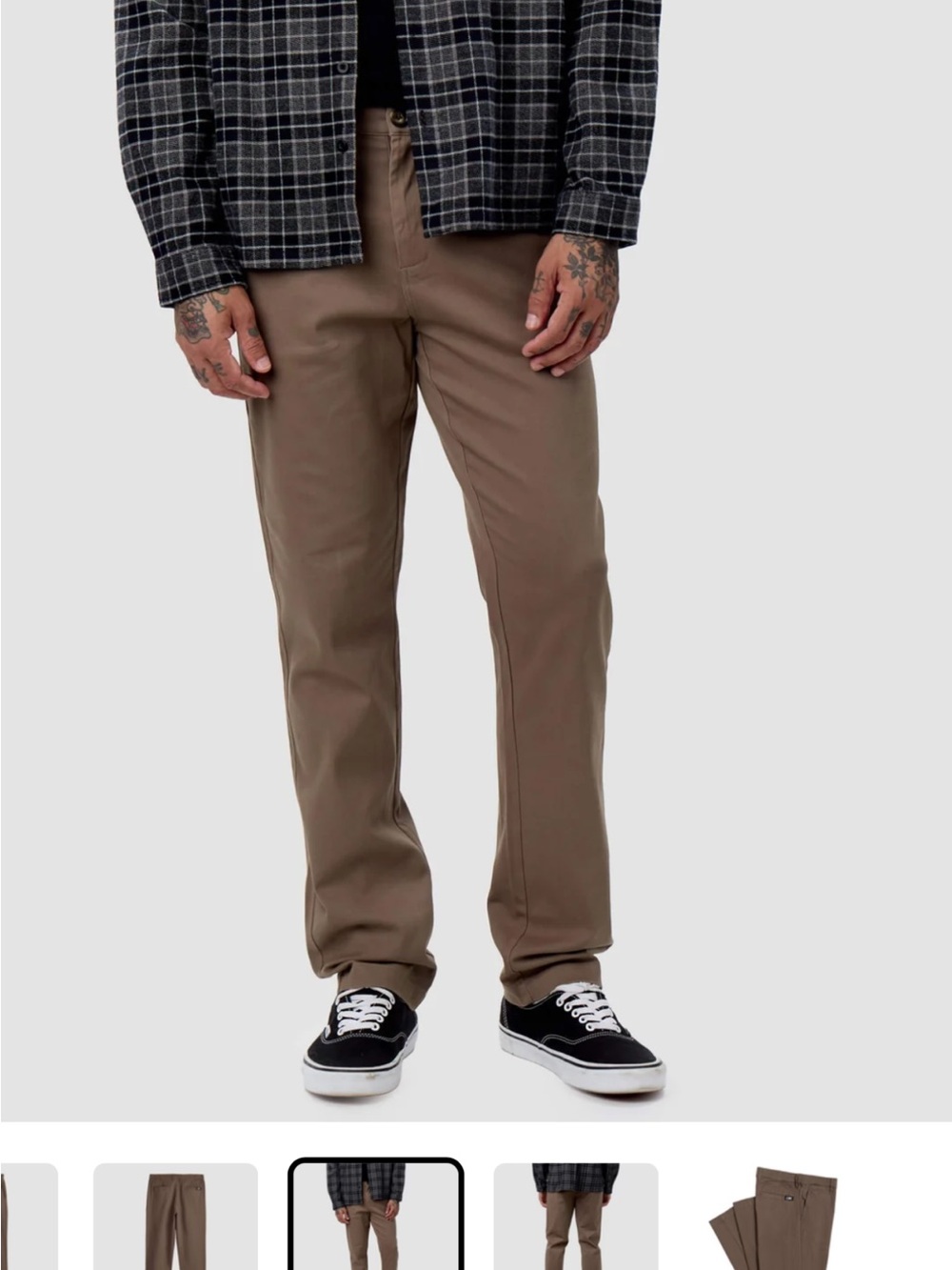 Cove Straight-Leg Chino Pants in Taupe